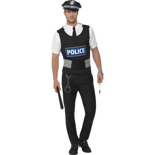 Policeman Instant Adult Costume Accessory Set Size: Medium