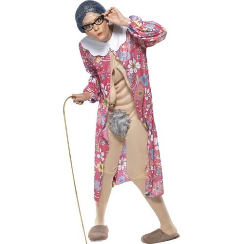 Gravity Granny Adult Costume Size: Medium