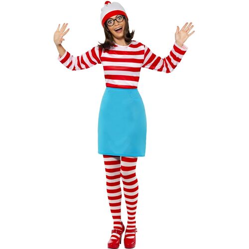 Where's Wally? Wenda Adult Costume Size: Extra Large