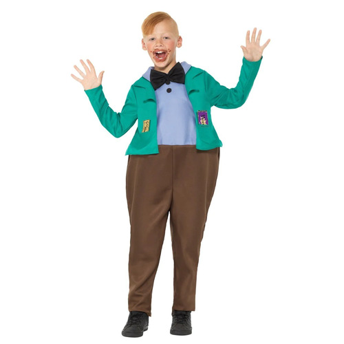 Roald Dahl Augustus Gloop Child Costume Size: Medium