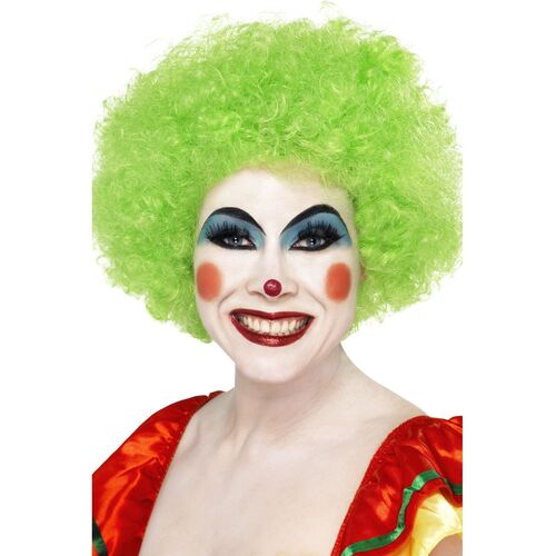 Afro Green Wig Costume Accessory