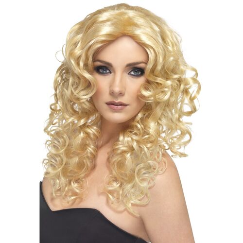Long Blonde Glamour Wig Costume Accessory