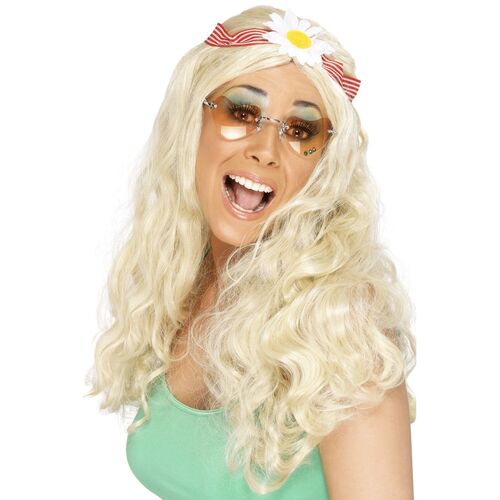 Blonde Groovy Wig Costume Accessory