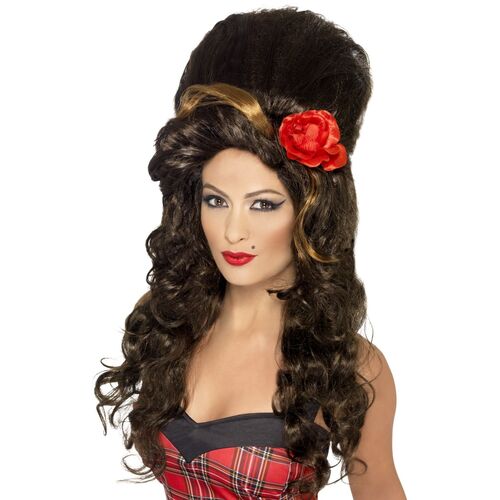 Beehive Brown Rehab Wig Costume Accessory