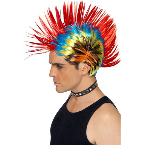 80's Street Punk Mohawk Wig Costume Accessory