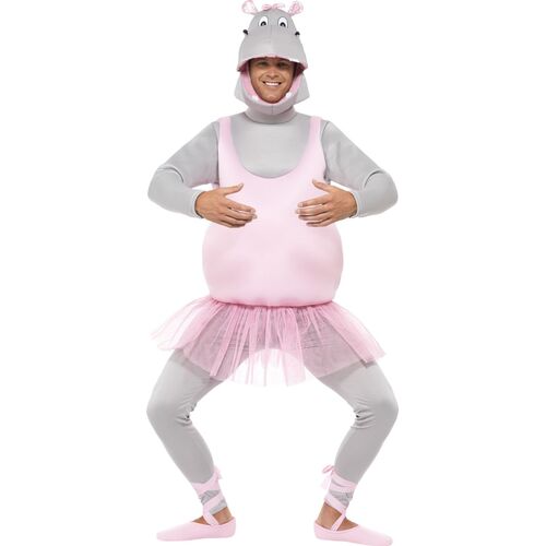 Ballerina Hippo Adult Costume Size: One Size Fits Most