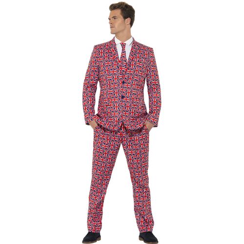 Union Jack Adult Stand Out Costume Suit Size: Large
