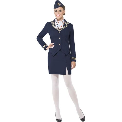 Airways Attendant Adult Costume Size: Small