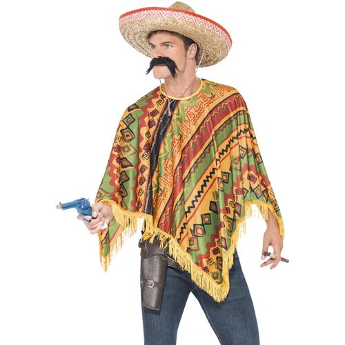 Poncho Instant Adult Costume Accessory Set
