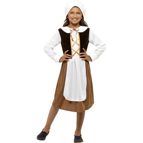 Tudor Girl Child Costume Size: Large