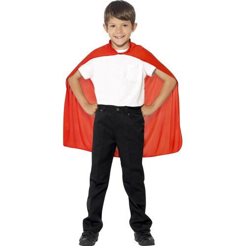 Mid Length Child Costume Cape Red