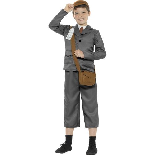 WW2 Evacuee Boy Child Costume Size: Large