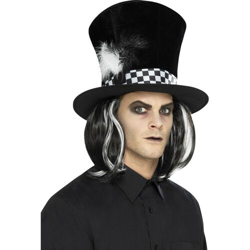 Alice In Wonderland Dark Tea Party Adult Top Hat Costume Accessory