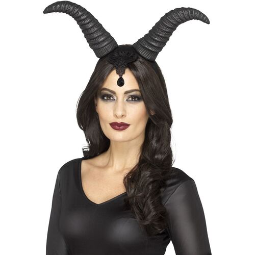 Demonic Queen Horns On Headband