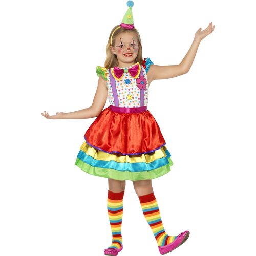Clown Girl Deluxe Child Costume Size: Medium