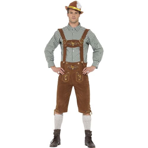 Traditional Deluxe Hanz Bavarian Adult Costume Size: Medium