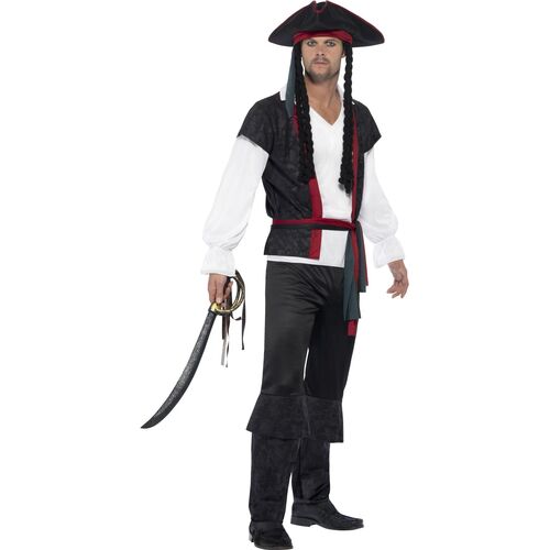 Aye Aye Pirate Captain Adult Costume Size: Medium