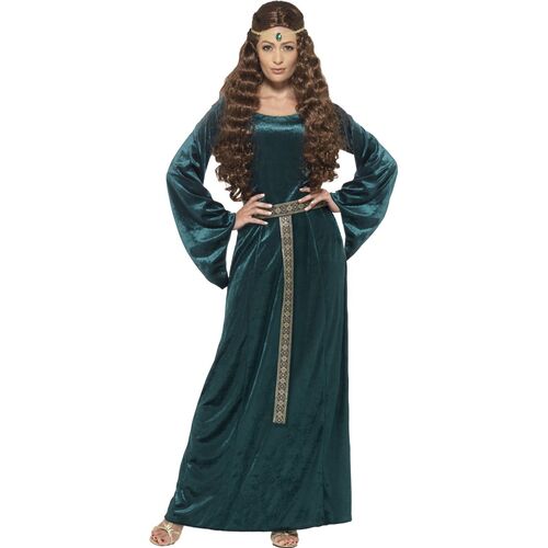 Medieval Maid Adult Green Costume Size: Extra Large