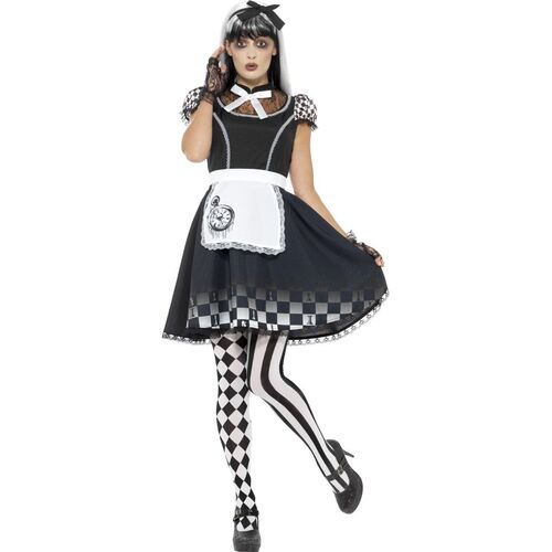 Alice In Wonderland Alice Gothic Adult Costume Size: Medium