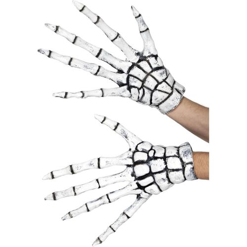 Grim Reaper/Skeleton Gloves Costume Accessory
