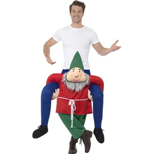Gnome Piggy Back Adult Costume Size: One Size Fits Most