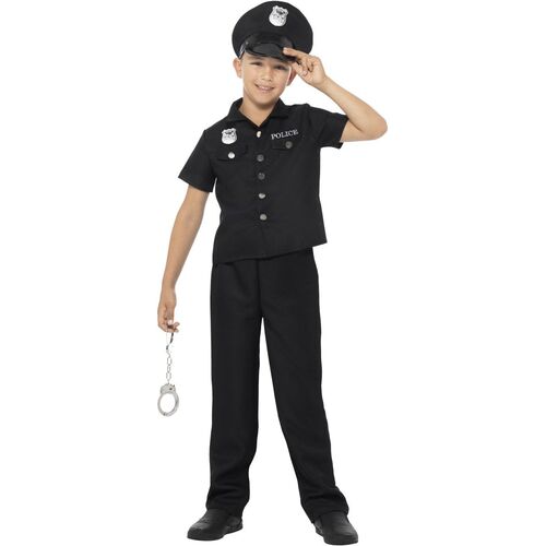 New York Cop Child Costume Size: Large
