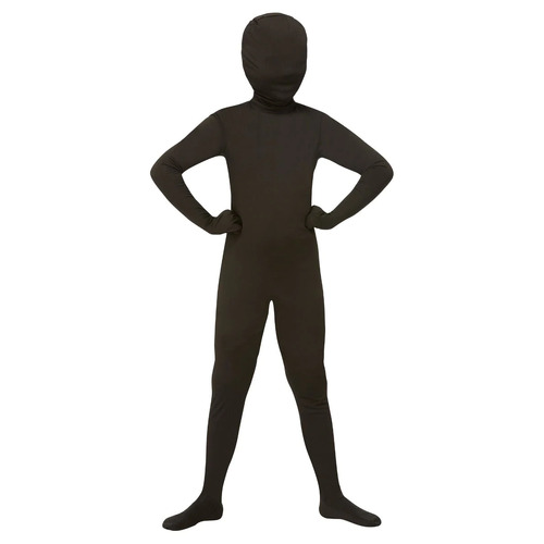 Black Second Skin Child Costume Suit Size: Medium