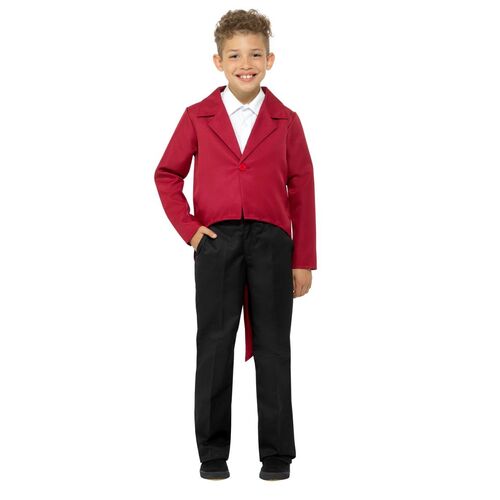 Child Tailcoat Red Costume Accessory Size: Medium