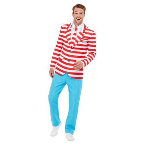Where's Wally? Adult Mens Costume Suit Size: Small