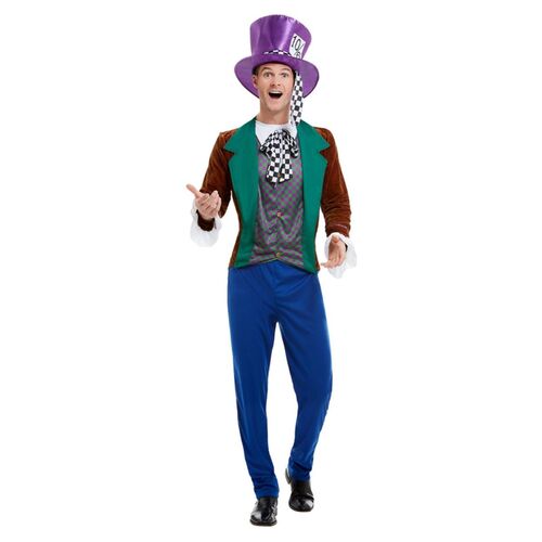 Alice In Wonderland Mad Hatter Adult Costume Size: Large