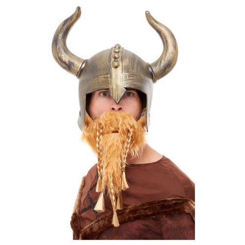 Viking Helmet with Beard Costume Accessory
