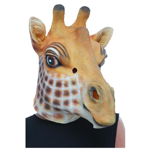 Giraffe Latex Mask Costume Accessory