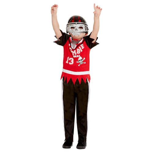 Zombie Football Player Child Costume Size: Large