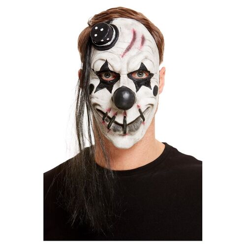 Scary Clown Latex Mask Costume Accessory