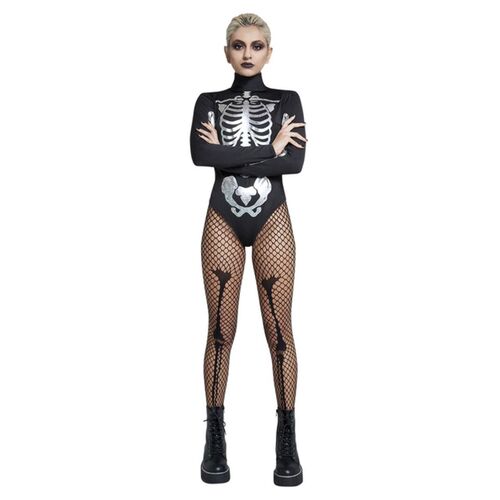 Fever Skeleton Adult Costume Size: Large