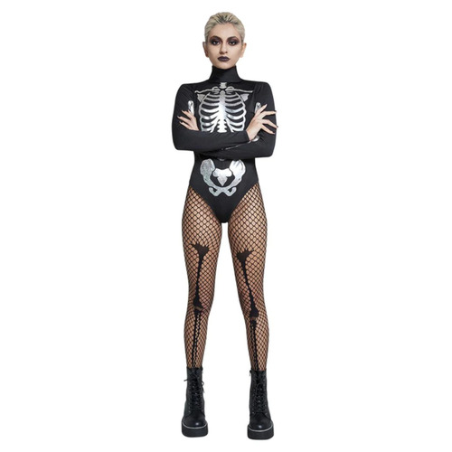 Fever Skeleton Adult Costume Size: Medium
