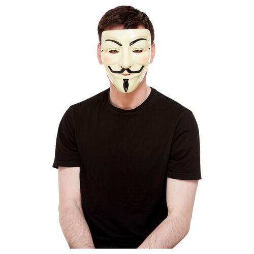 Guy Fawkes White Mask Costume Accessory