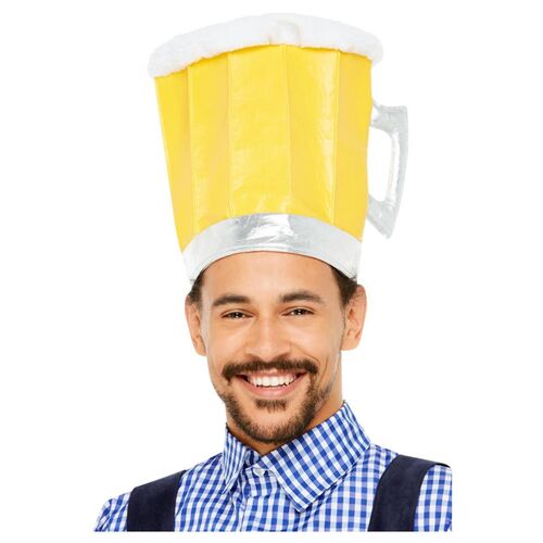 Oktoberfest Yellow Beer Hat Costume Accessory 