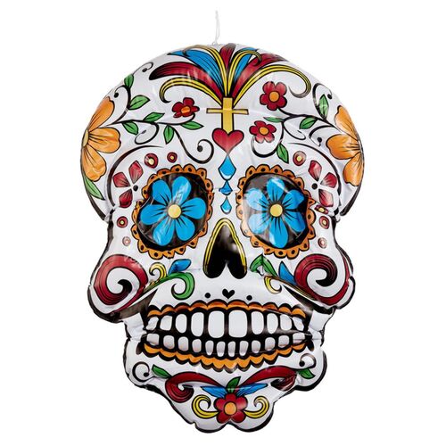 Day of the Dead Inflatable Hanging Skull Halloween Prop Decoration