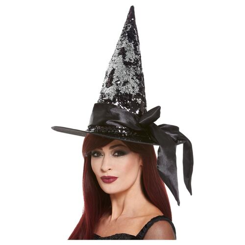 Witches Hat Deluxe Reversible Sequin Costume Accessory
