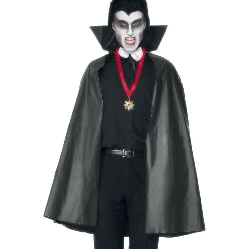 Vampire PVC Black Cape Costume Accessory