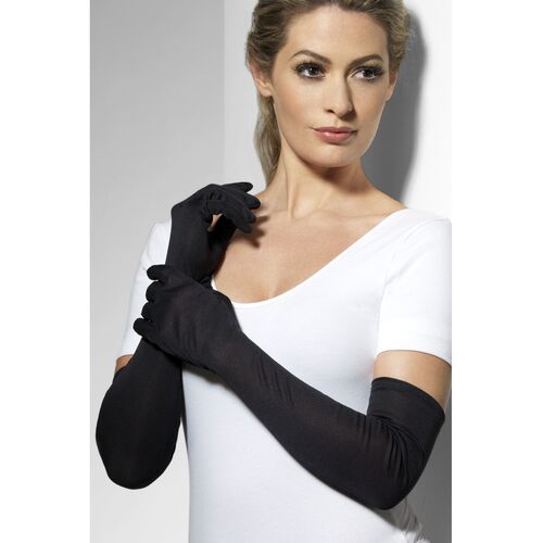 Long Black Gloves Costume Accessory
