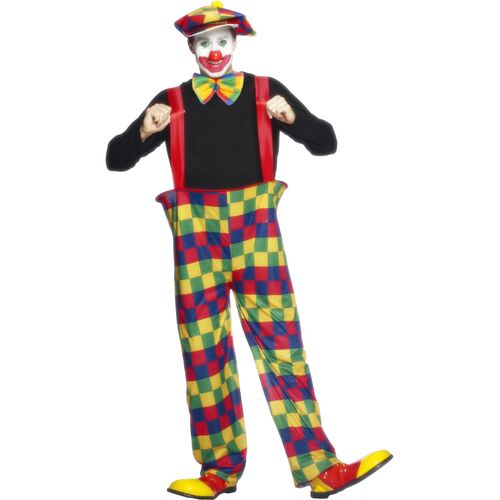 Hooped Clown Adult Costume Size: Medium