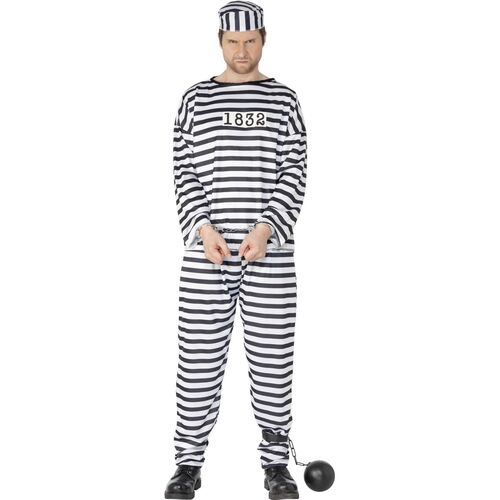 Convict Adult Costume Size: Large