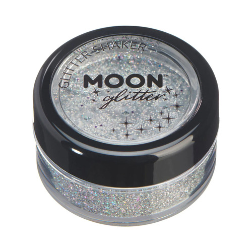 Moon Glitter Holographic Glitter Shaker 5g Silver