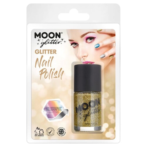 Moon Glitter Holographic Nail Polish 14ml Gold
