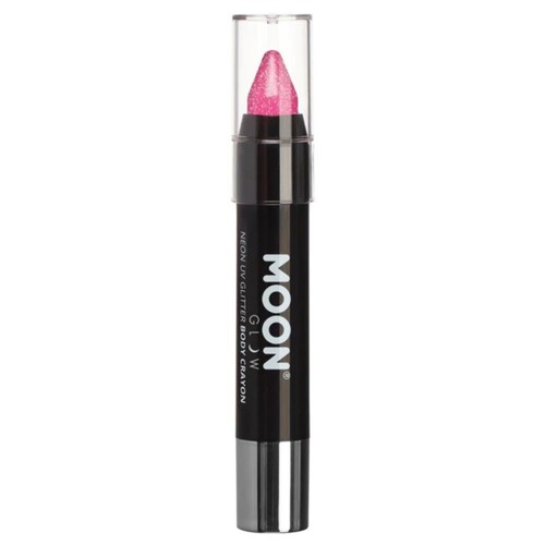 Moon Glow Neon UV Glitter Body Crayon 3.2g Hot Pink