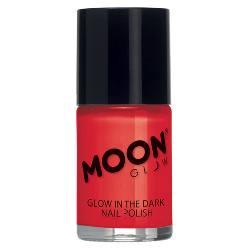 Moon Glow - Glow in the Dark Nail Polish 14ml Red