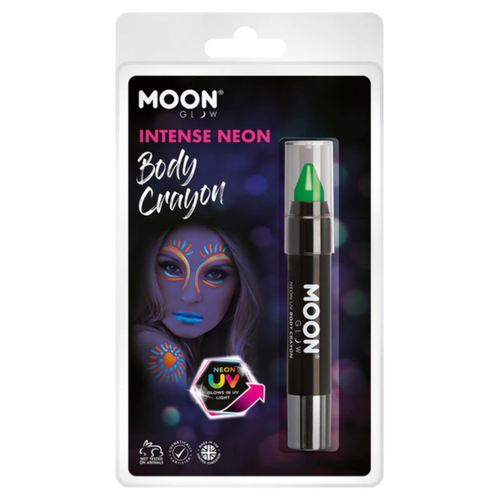 Moon Glow Intense Neon UV Body Crayon 3.2g Intense Green