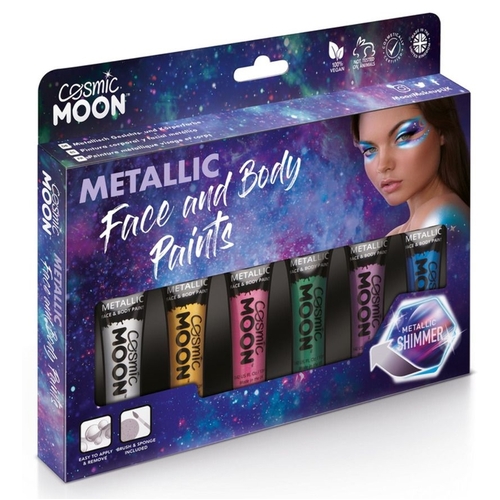 Cosmic Moon Metallic Face and Body Paint Boxed Set